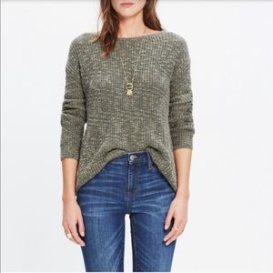 Madewell Leftbank Cableknit Pullover Sweater